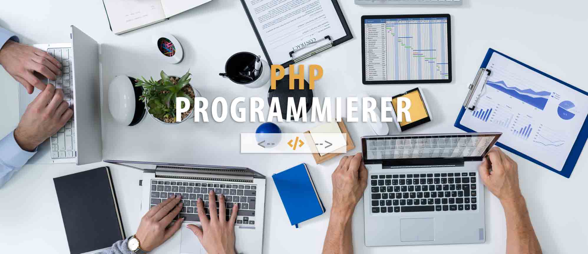 PHP Programmierer im Workspace