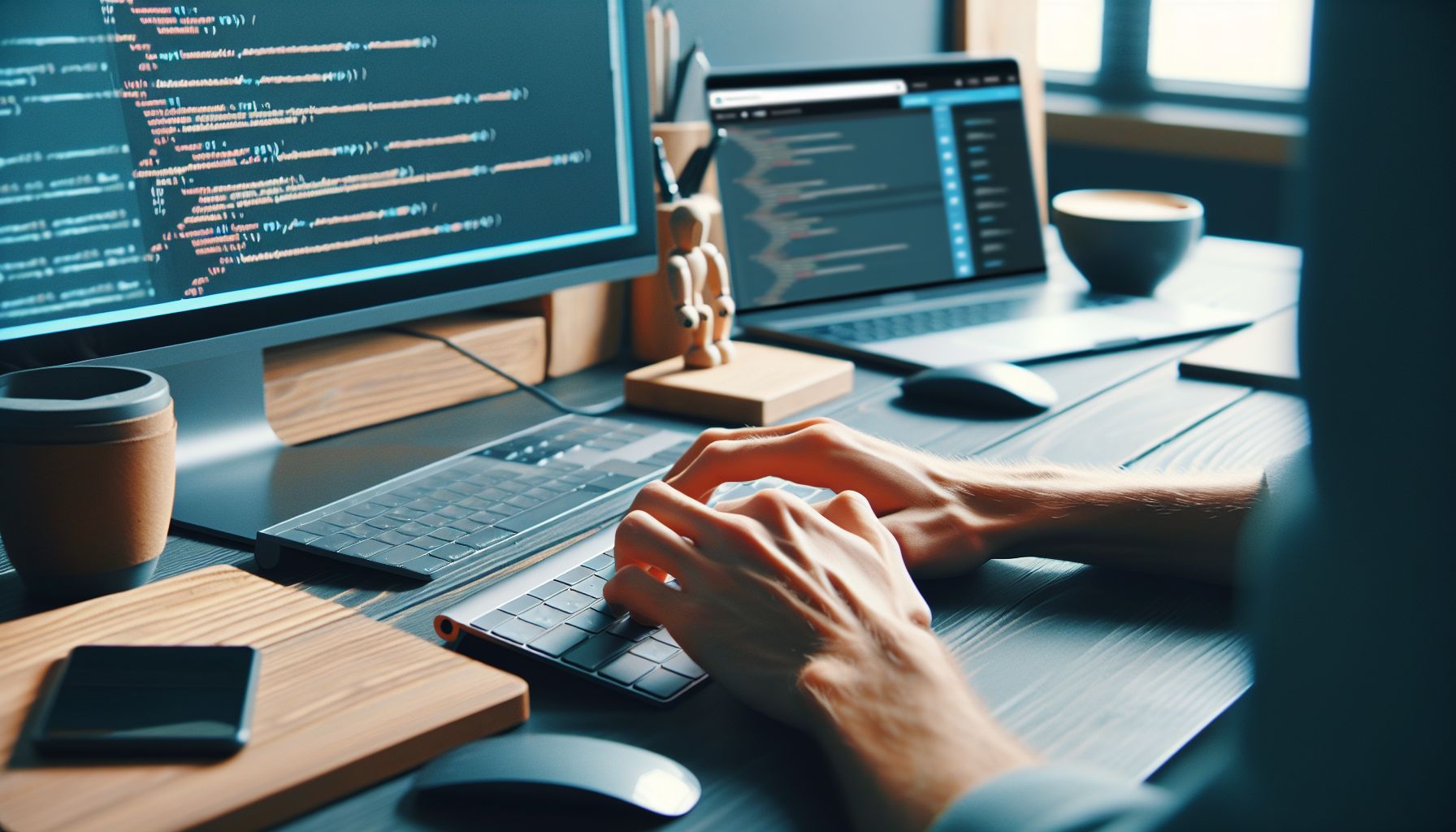 WordPress Programmierer bei der Arbeit